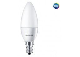 Apšvietimas. Lempos, LED lemputės, LED juostos. LED lemputės. LED lemputės E14 cokoliu. LED lemputė 5.5W E14 Philips 4000K B35 