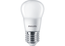 Apšvietimas. Lempos, LED lemputės, LED juostos. LED lemputės. LED lemputės E27 cokoliu. LED lemputė 5W/827 E27 Philips P45 