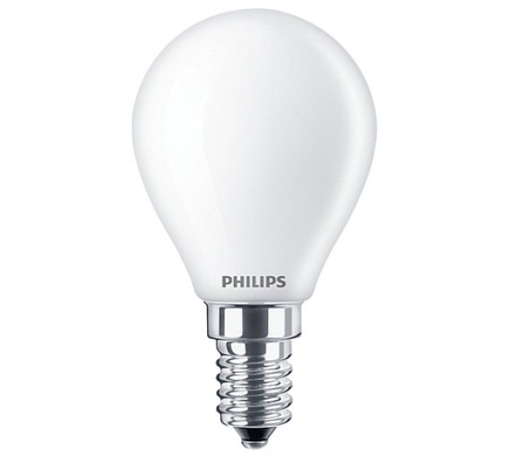 Apšvietimas. Lempos, LED lemputės, LED juostos. LED lemputės. LED lemputės E14 cokoliu. LED lemputė 6,5W/840 E14 Philips FR corePRO stiklas 