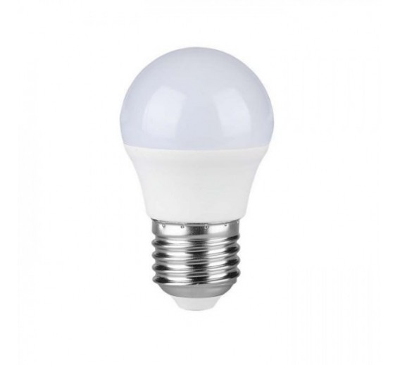 Apšvietimas. Lempos, LED lemputės, LED juostos. LED lemputės. LED lemputės E27 cokoliu. LED lemputė 6.5W E27 3000K V-TAC G45 