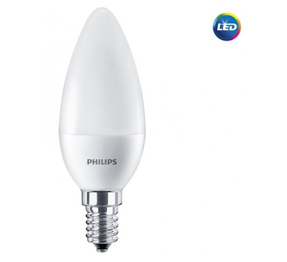 Apšvietimas. Lempos, LED lemputės, LED juostos. LED lemputės. LED lemputės E14 cokoliu. Led lemputė 7W E14 Philips 4000K 