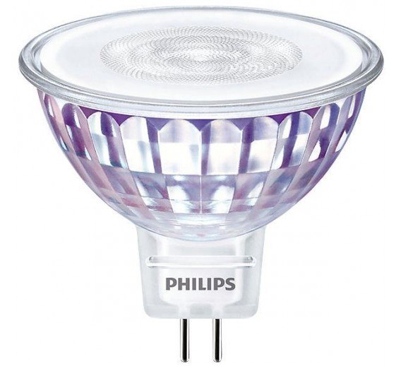 Apšvietimas. Lempos, LED lemputės, LED juostos. LED lemputės. LED lempos GU10 cokoliu. LED lemputė 7W GU5.3 Philips 3000K 