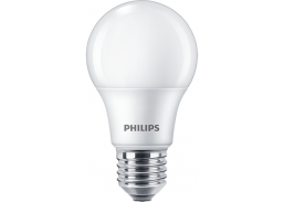 Apšvietimas. Lempos, LED lemputės, LED juostos. LED lemputės. LED lemputės E27 cokoliu. LED lemputė 8W  Philips E27 3000K 