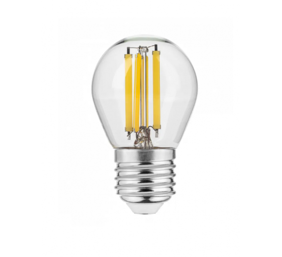Apšvietimas. Lempos, LED lemputės, LED juostos. LED lemputės. LED lemputės E27 cokoliu. LED lemputė FILAMENT E27 5,8W 640lm 4000K 