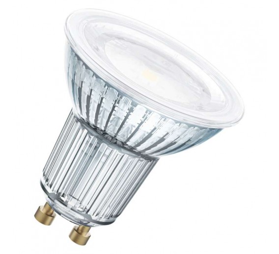 Apšvietimas. Lempos, LED lemputės, LED juostos. LED lemputės. LED lempos GU10 cokoliu. LED lemputė OSRAM 7.9W/940 GU10 230V 