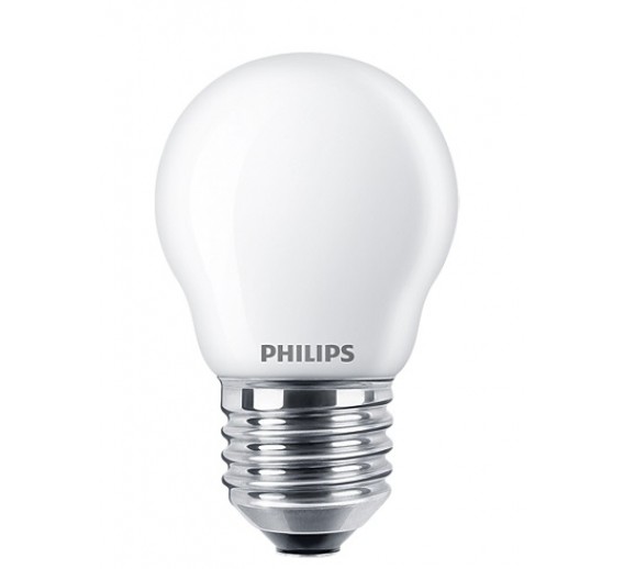 Apšvietimas. Lempos, LED lemputės, LED juostos. Vintažinės lemputės. LED lemputė Philips classic 6.5W/827 E27 P45 