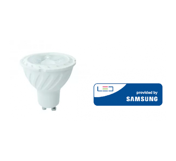 Apšvietimas. Lempos, LED lemputės, LED juostos. LED lemputės. LED lempos GU10 cokoliu. LED lemputė SAMSUNG 6,5W 3000K GU10 