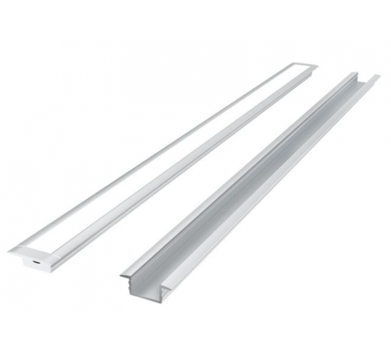 Apšvietimas. Lempos, LED lemputės, LED juostos. LED juostos, LED profiliai. LED profilis įleidžiamas LEDline 2m 203679 