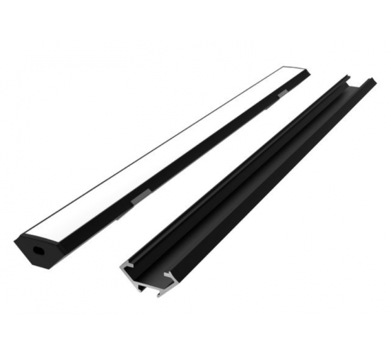 Apšvietimas. Lempos, LED lemputės, LED juostos. LED juostos, LED profiliai. LED profilis kampinis LEDline 2m 203662 