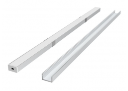 Apšvietimas. Lempos, LED lemputės, LED juostos. LED juostos, LED profiliai. LED profilis paviršinis LEDline 2m 203617 