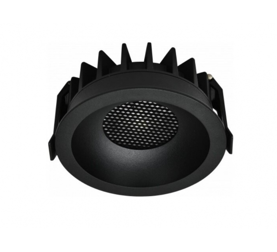 Apšvietimas. Įmontuojami šviestuvai. Led šviestuvas 10W AC85-265V 100LM juodas