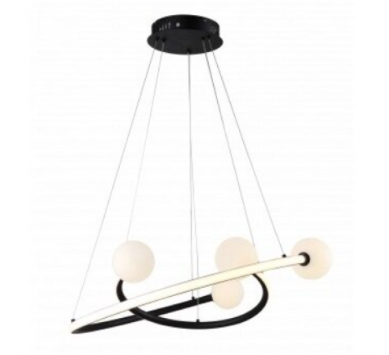 Apšvietimas. Lubiniai šviestuvai. Led šviestuvas 36W 2880LM 3000K juodas