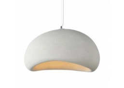 Apšvietimas. Pakabinami šviestuvai. Led šviestuvas baltas/pilkas E27 D500