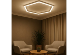 Apšvietimas. Lubiniai šviestuvai. Led šviestuvas Korys 42W