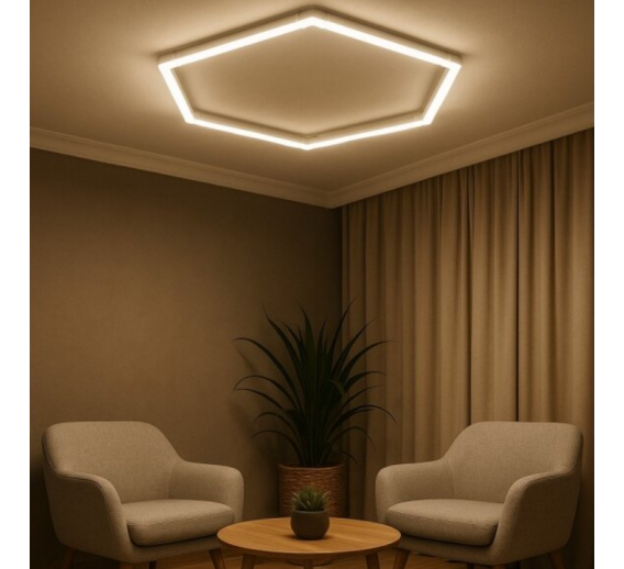 Apšvietimas. Lubiniai šviestuvai. Led šviestuvas Korys 42W