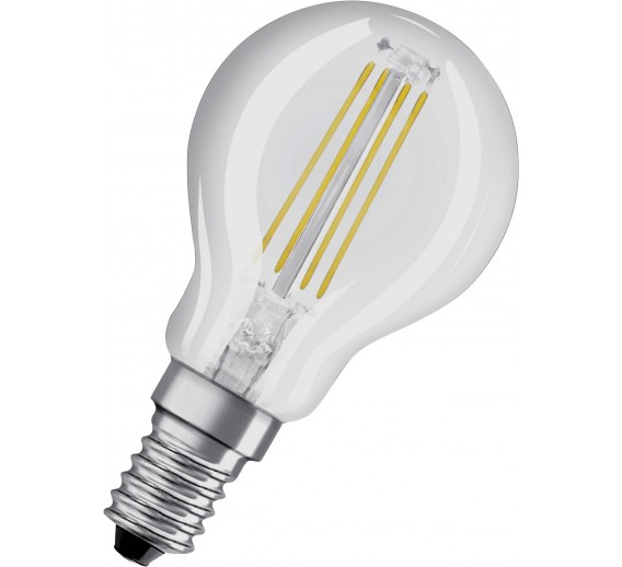 Apšvietimas. Lempos, LED lemputės, LED juostos. LED lemputės. LED lemputės E14 cokoliu. Lempa OSRAM 4W/840 E14 