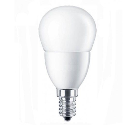 Apšvietimas. Lempos, LED lemputės, LED juostos. LED lemputės. LED lemputės E14 cokoliu. Lempa Philips LEDcorePro P45 4W/827 E14 FR 