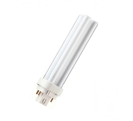 Apšvietimas. Lempos, LED lemputės, LED juostos. Liuminescencinės lempos. Lempa Philips PL-C 18W/840/4P 