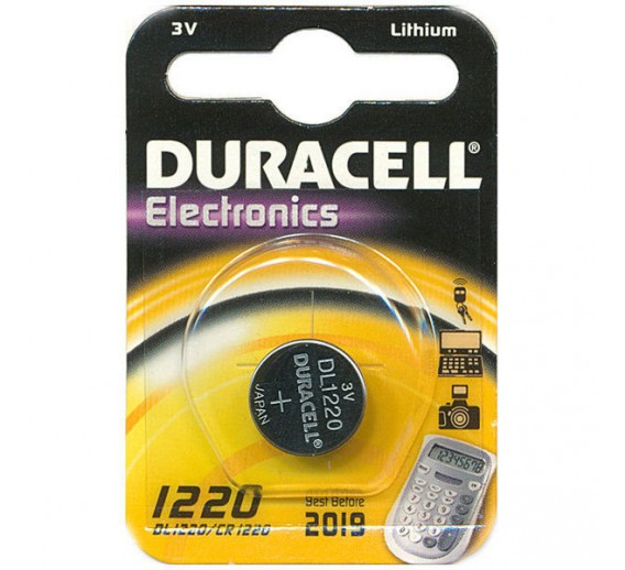 Elektronikos prekės. Elementai - baterijos. Ličio baterija CR1220 3V Duracell 
