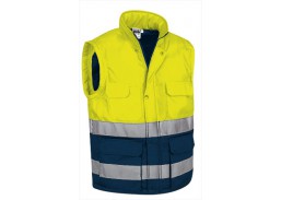 Darbo saugos prekės. Darbo drabužiai. Liemenės. Liemenė Valento Bergen yellow navy blue XXL 