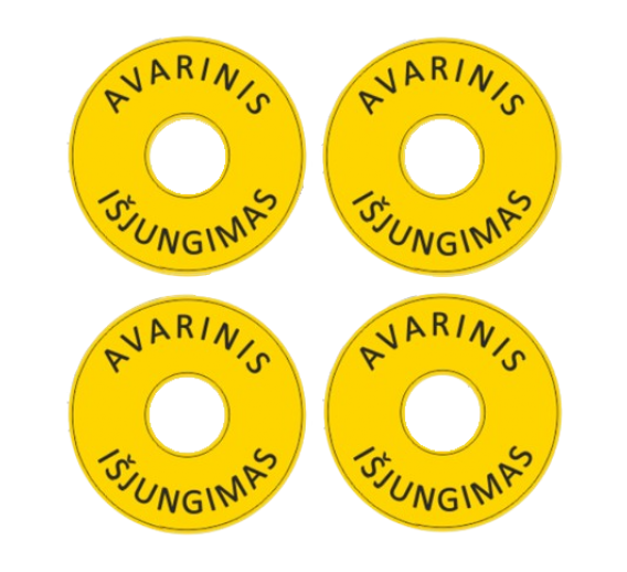  Lipdukas Avarinis išjungimas D90 OZ/05-1