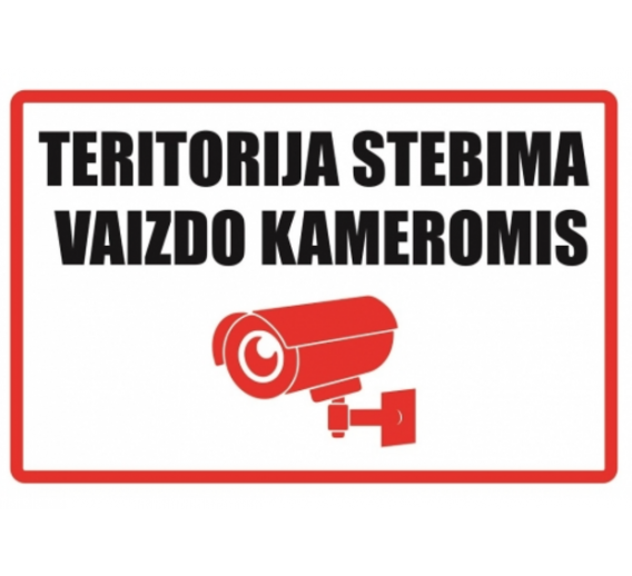 Darbo saugos prekės. Saugos ženklai, aptvėrimo juostos. Lipdukas 