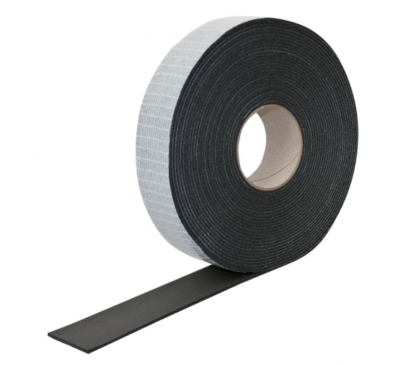 Statybinės medžiagos. Stogo dangos. Stogo plėvelės. Sandarinimo juosta stogui ir kaminui. Lipni juosta Kaiflex 15m 50x3mm