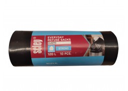 Švaros prekės. Šiukšlių maišai, tinkliniai maišai. Maišai šiukšlėms Scley 10vnt 120l 