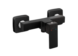 Santechnikos prekės. Vonios įranga. Maišytuvai, dušo komplektai. Vonios maišytuvai, dušo komplektai. Maišytuvas dušo juodas FERRO ZICCO