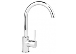 Santechnikos prekės. Vonios įranga. Maišytuvai, dušo komplektai. Virtuvės maišytuvai. Maišytuvas FERRO MEDINA LUGIO aukštu snapu