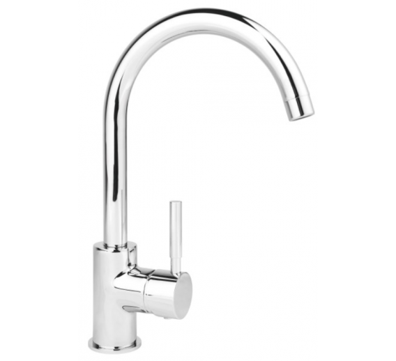 Santechnikos prekės. Vonios įranga. Maišytuvai, dušo komplektai. Virtuvės maišytuvai. Maišytuvas FERRO MEDINA LUGIO aukštu snapu