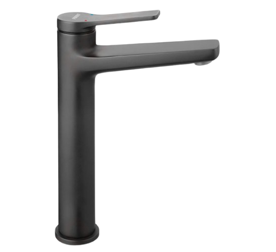 Santechnikos prekės. Vonios įranga. Maišytuvai, dušo komplektai. Praustuvo maišytuvai. Maišytuvas praustuvui juodas FERRO STRATOS BSC2LBL