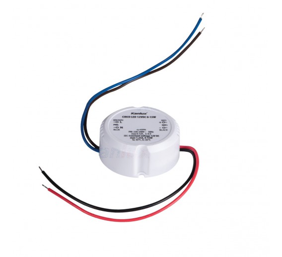 Apšvietimas. Lempos, LED lemputės, LED juostos. LED juostos, LED profiliai. Maitinimo šaltinis LED 12vdc 0-15W 