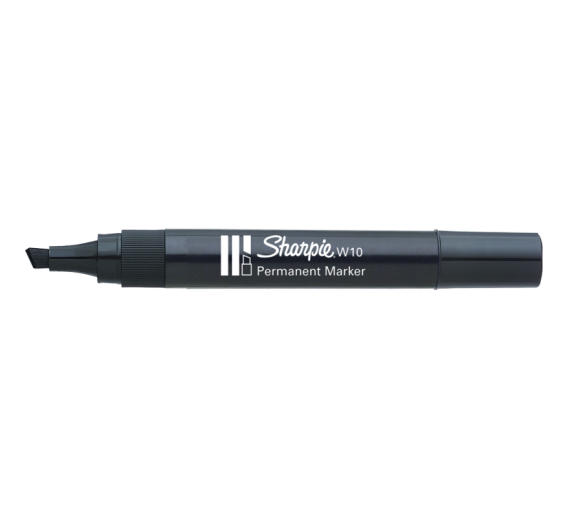 Darbo įrankiai. Mechaniniai įrankiai. Žymėjimo įrankiai - pieštukai, žymekliai, markeriai. Markeriai. Markeris Sharpie W10 juodas, 09-8192667 