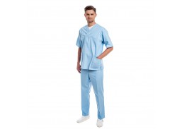 Darbo saugos prekės. Darbo drabužiai. Chalatai, puschalačiai. Medicininė vyriška pižama MSS01LB  komplektas , XL 
