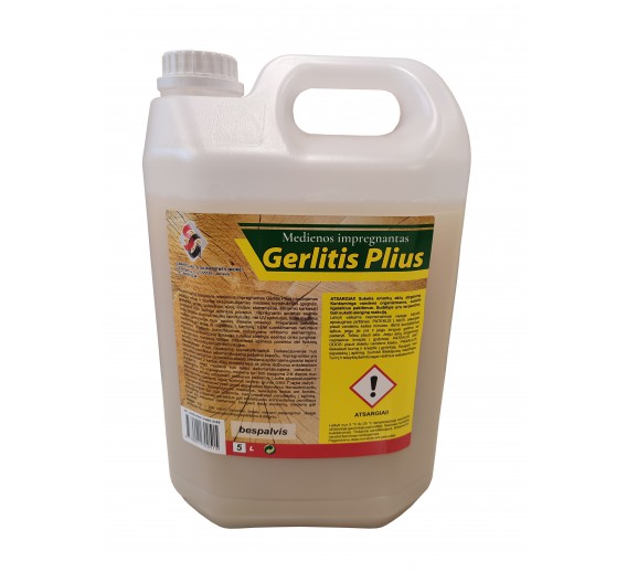 Dažai. Medienos apsaugos ir dekoravimo priemonės. Antiseptikai, balikliai. Medienos antiseptikas GERLITIS-5 bespalvis 5kg 