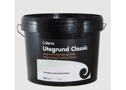 Dažai. Medienos apsaugos ir dekoravimo priemonės. Medienos dažai ir dažyvės. Dažai medienai. Medienos gruntiniai dažai Colorex Utegrund Classic bazė A 10l 