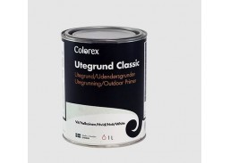 Dažai. Medienos apsaugos ir dekoravimo priemonės. Medienos dažai ir dažyvės. Dažai medienai. Medienos gruntiniai dažai Colorex Utegrund Classic bazė A 1l 