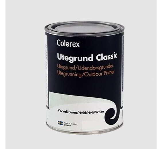 Dažai. Medienos apsaugos ir dekoravimo priemonės. Medienos dažai ir dažyvės. Dažai medienai. Medienos gruntiniai dažai Colorex Utegrund Classic bazė A 3l 