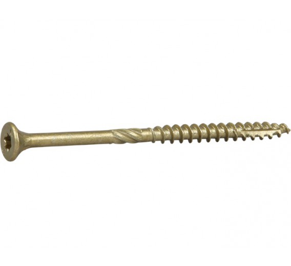 Tvirtinimo detalės. Medsraigčiai, savisriegiai, savigręžiai. Medsraigčiai ESSVE. Medsraigčiai Essve fasadui - terasai. Medsraigčiai fasadui Essve CUTTERS 5x80 mm, 100 vnt. 