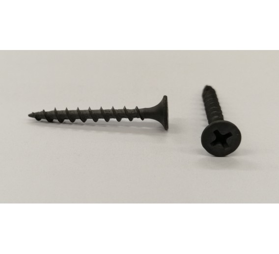 Tvirtinimo detalės. Medsraigčiai, savisriegiai, savigręžiai. Medsraigčiai gipso plokštėms į medį. Medsraigtis GKP į medį 3.5x35 mm - 10 vnt. 