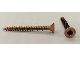 Tvirtinimo detalės. Medsraigčiai, savisriegiai, savigręžiai. Medsraigčiai PZ galvute geltoni/balti. Medsraigtis įl. g. 3x30 geltonas 