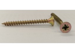Tvirtinimo detalės. Medsraigčiai, savisriegiai, savigręžiai. Medsraigčiai PZ galvute geltoni/balti. Medsraigtis įl. g. 5x40 geltonas 
