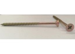 Tvirtinimo detalės. Medsraigčiai, savisriegiai, savigręžiai. Medsraigčiai PZ galvute geltoni/balti. Medsraigtis įl. g. 6x100 geltonas 
