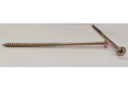 Tvirtinimo detalės. Medsraigčiai, savisriegiai, savigręžiai. Medsraigčiai PZ galvute geltoni/balti. Medsraigtis įl. g. 6x130 geltonas 