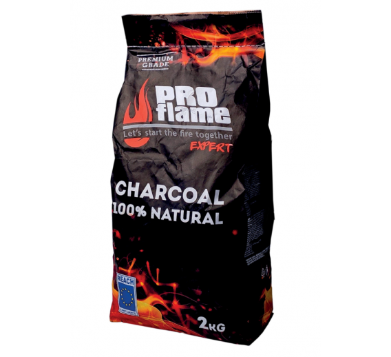 Sodo ir daržo prekės. Laisvalaikio prekės. Šašlykinės, kepsninės, viryklės, griliai. Medžio anglis ProFlame 2 kg