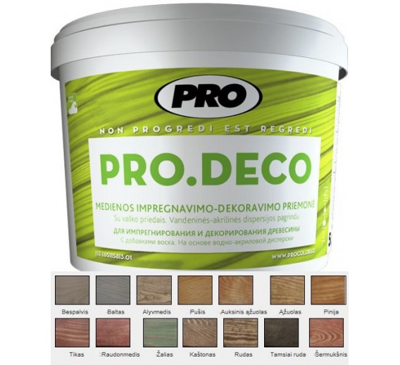 Medžio impregnantas PRO DECO ąžuolas 1 l 
