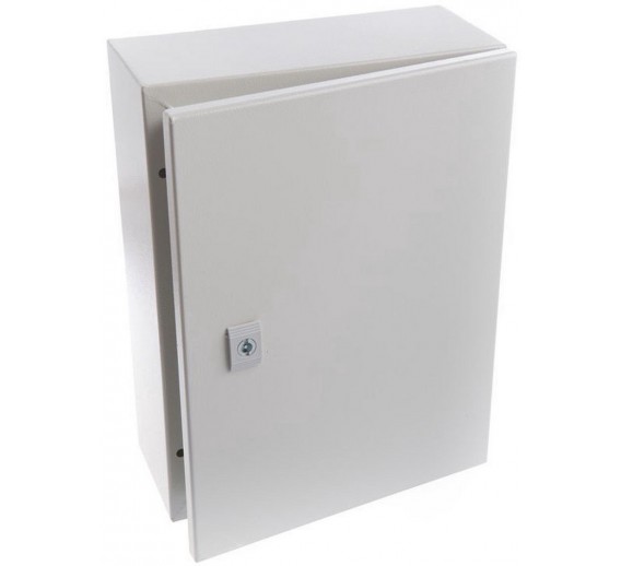 Elektros prekės. Elektros skydai, paskirstymo dėžės. Metalinė dėžė, 300 x 250 x 200 mm. 