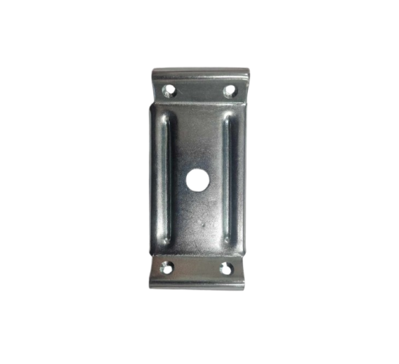 Tvirtinimo detalės. Metalinės plokštelės. Metalinė plokštelė stalui 55 x 115 mm