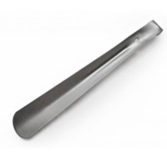 Darbo saugos prekės. Darbo batai. Batų priežiūros priemonės. Metalinis batų šaukštas 26 cm 